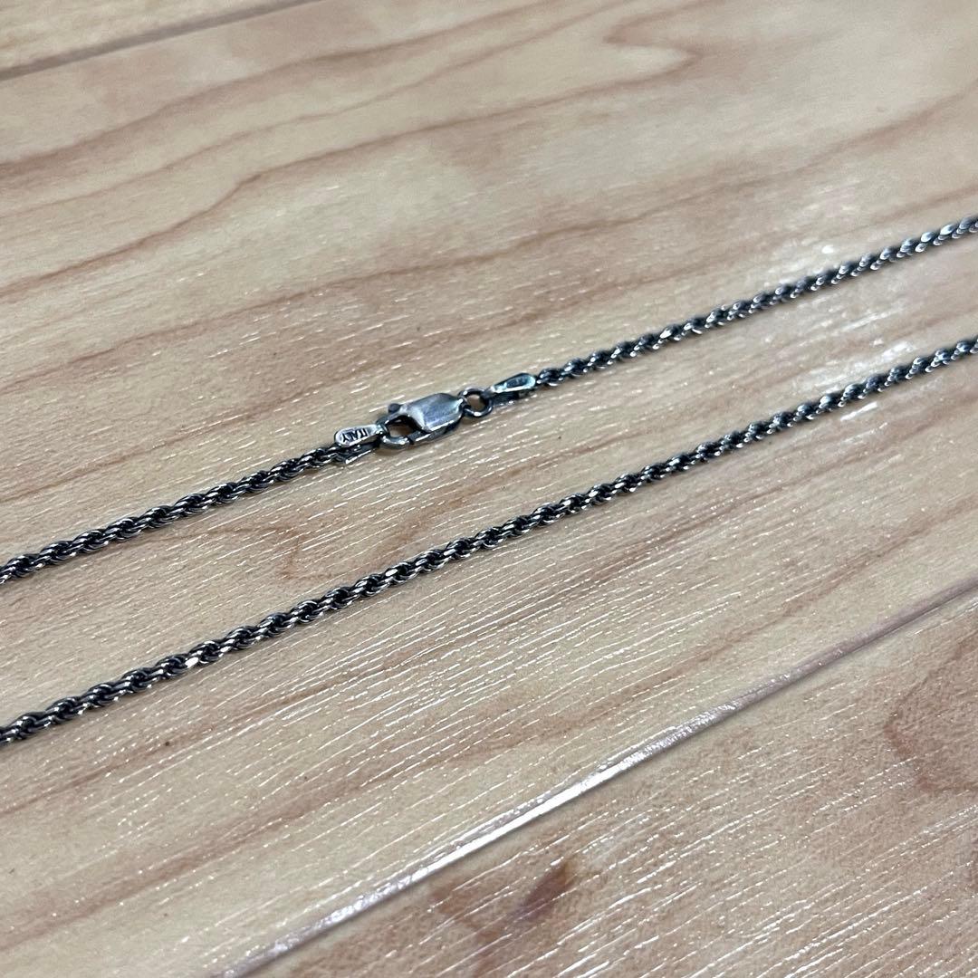 シルバー チェーン 925 フレンチロープ スターリングシルバー 45cm