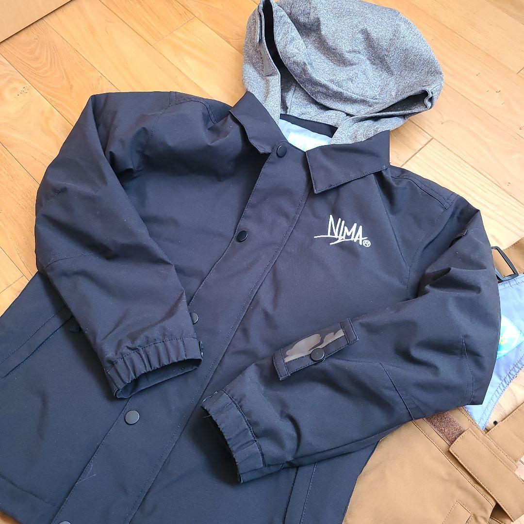 NIMA フード付きジャケットとサロペットパンツセット