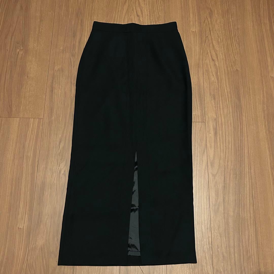 NOBLE ノーブル　ダブルクロスタイトマキシスカート