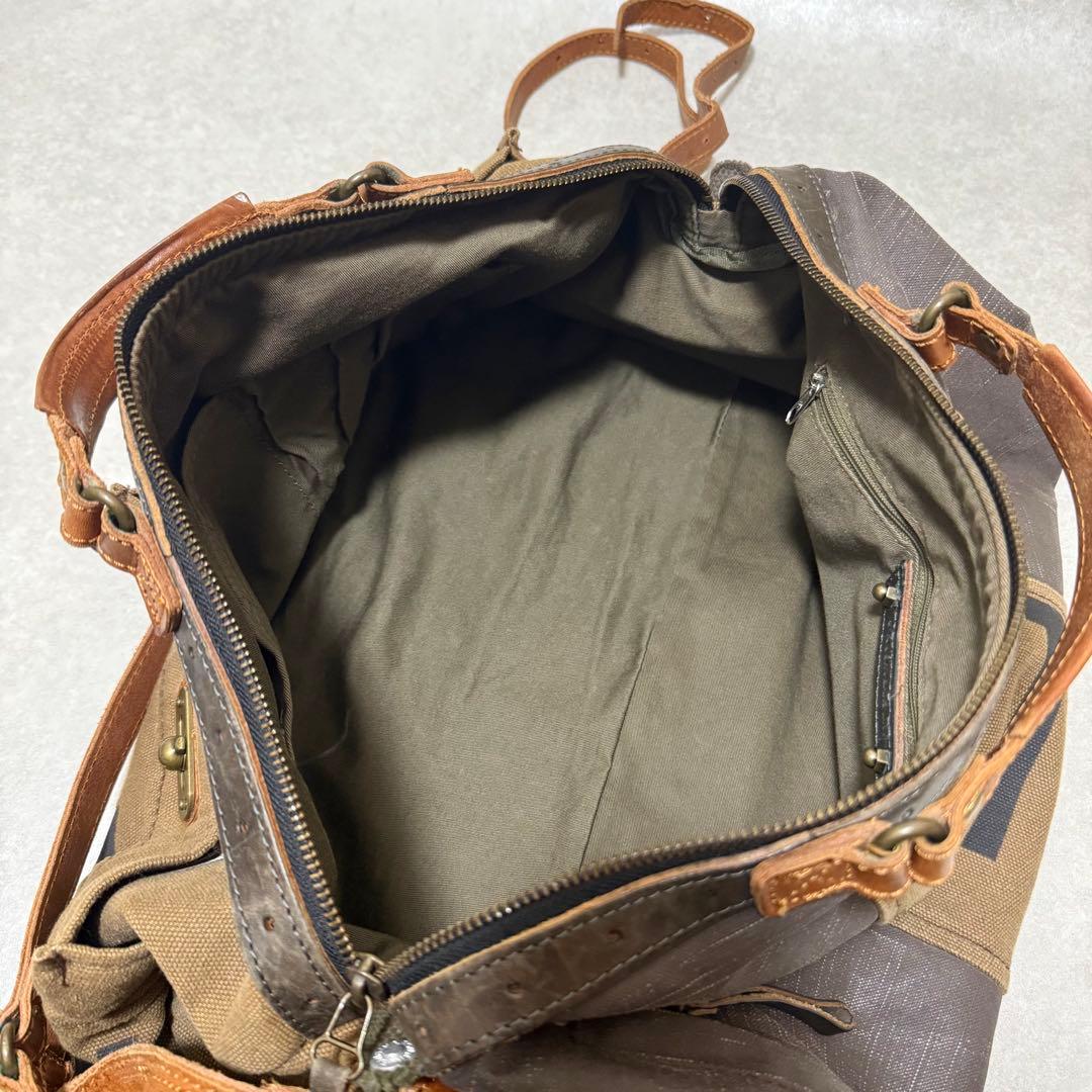 【タフジーンズスミス】希少　ボストンバッグUSED加工　ミリタリーvintage