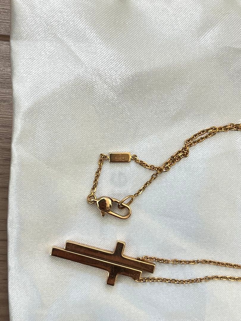 ドラゴールド　GUCCI セパレートクロスネックレス