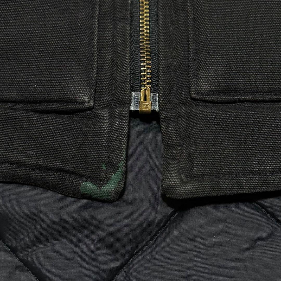 00s USA製　カーハート 　腰ゴム　ダックベスト　ブラック