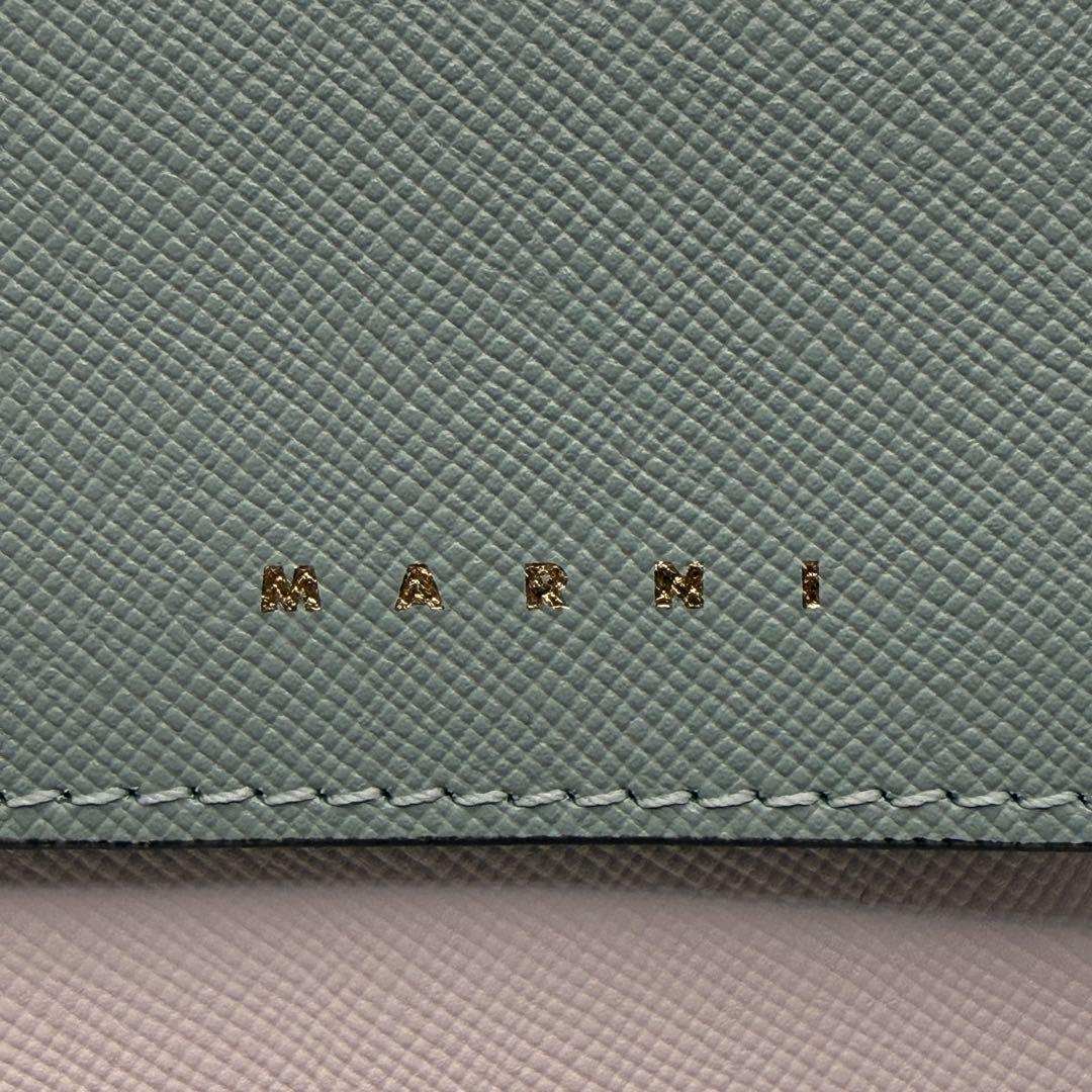 MARNI 三つ折り財布 ミントグリーン【2】¨̮⃝