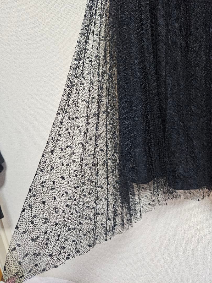 RED VALENTINO チュールドットロングスカート
