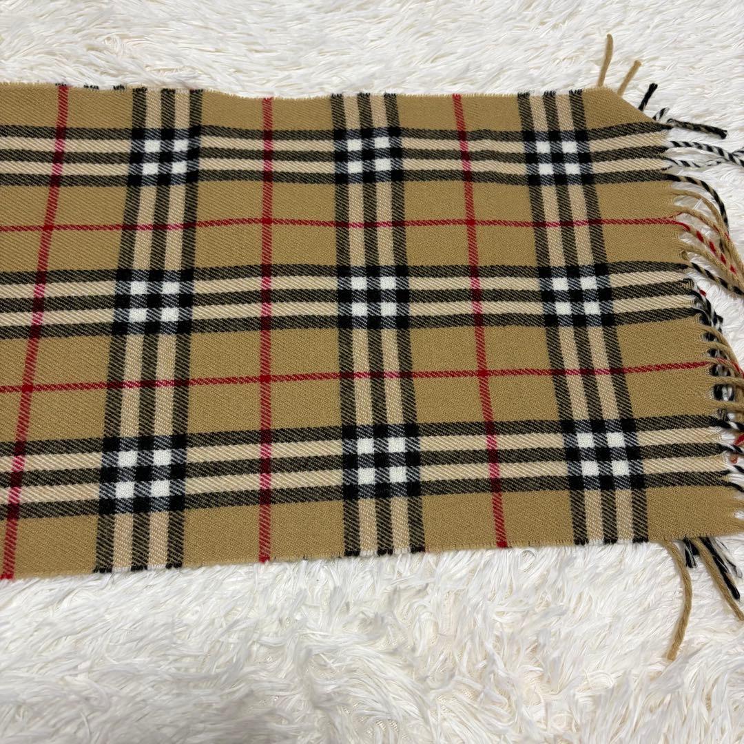ラ*ス様 BURBERRY LONDONバーバリー マフラー ノバチェック ラム
