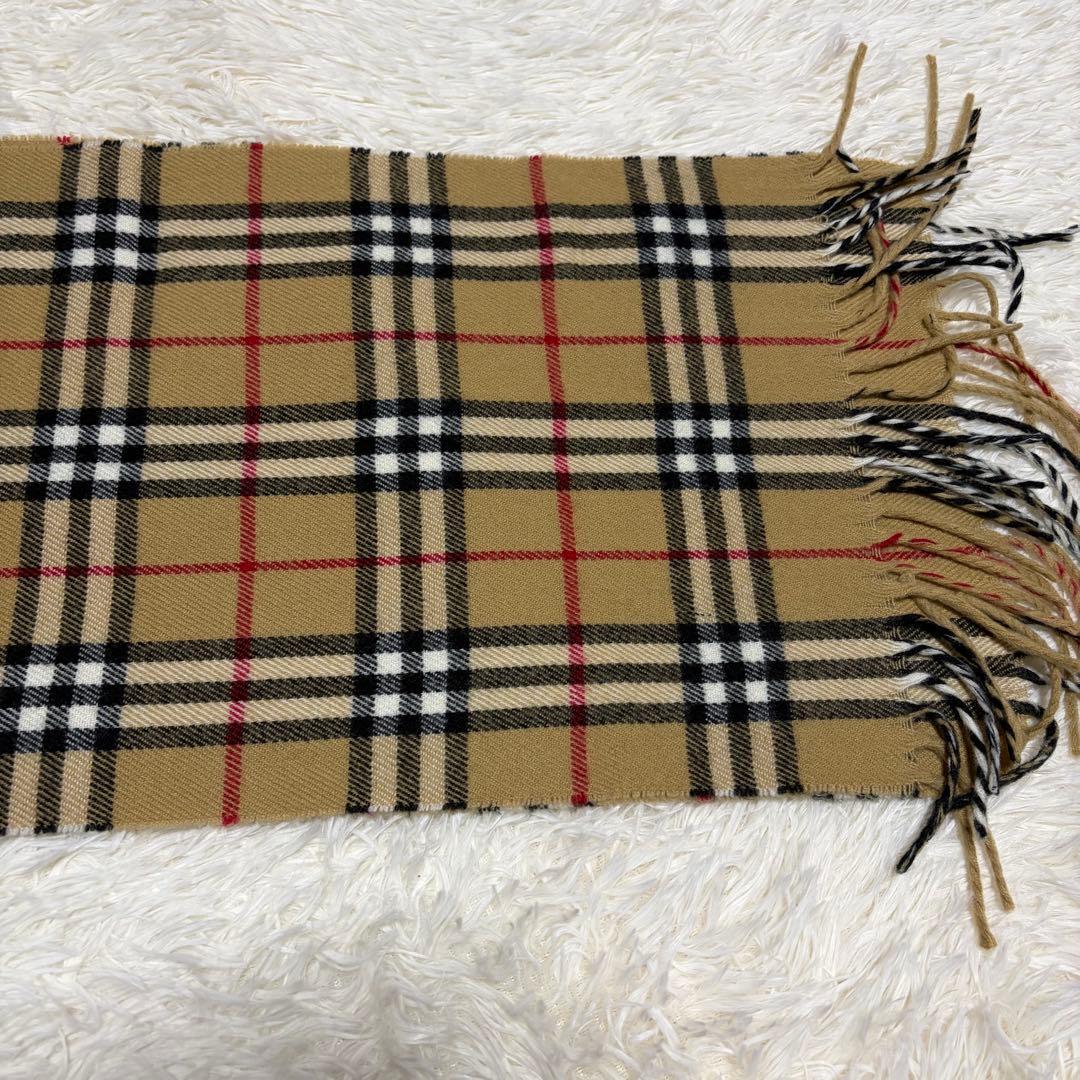 ラ*ス様 BURBERRY LONDONバーバリー マフラー ノバチェック ラム