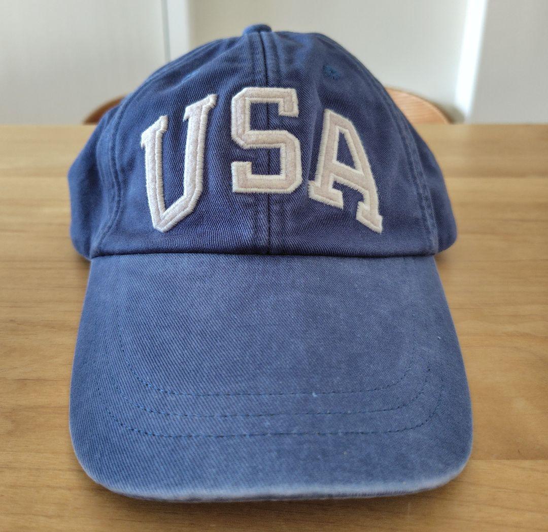 Polo RalphLauren USA ベースボールキャップ ブルー キャップ