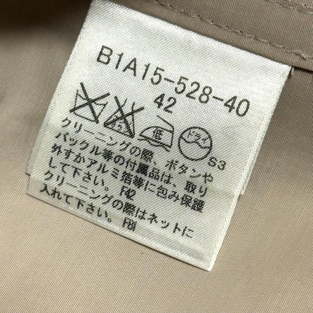 美品　42 メガチェック　撥水加工　ナイロン　バーバリーロンドンスプリングコート