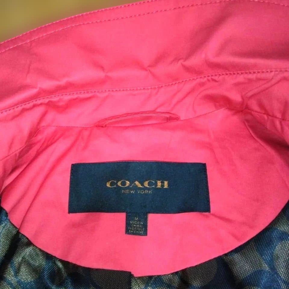 COACH 赤 トレンチコート　Mサイズ