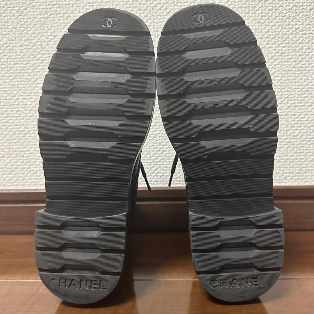 CHANEL シャネル キルティングブーツ ココマーク ショートブーツ 23.5