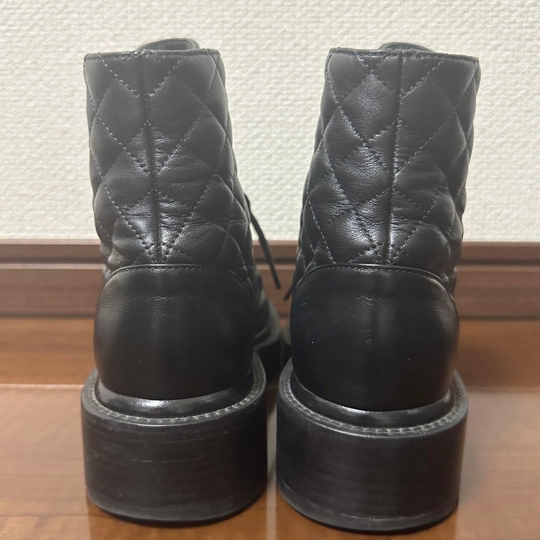 CHANEL シャネル キルティングブーツ ココマーク ショートブーツ 23.5