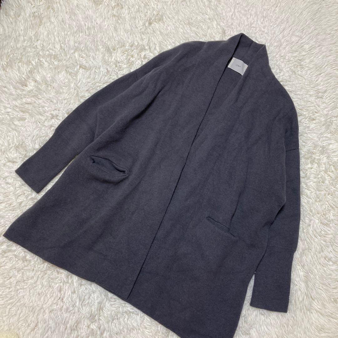 IENA イエナ 定価2.5万 上質ウールカシミヤニット カーデ ガウン コート