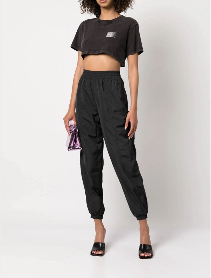 alexanderwang ダークグレー クロップドTシャツ