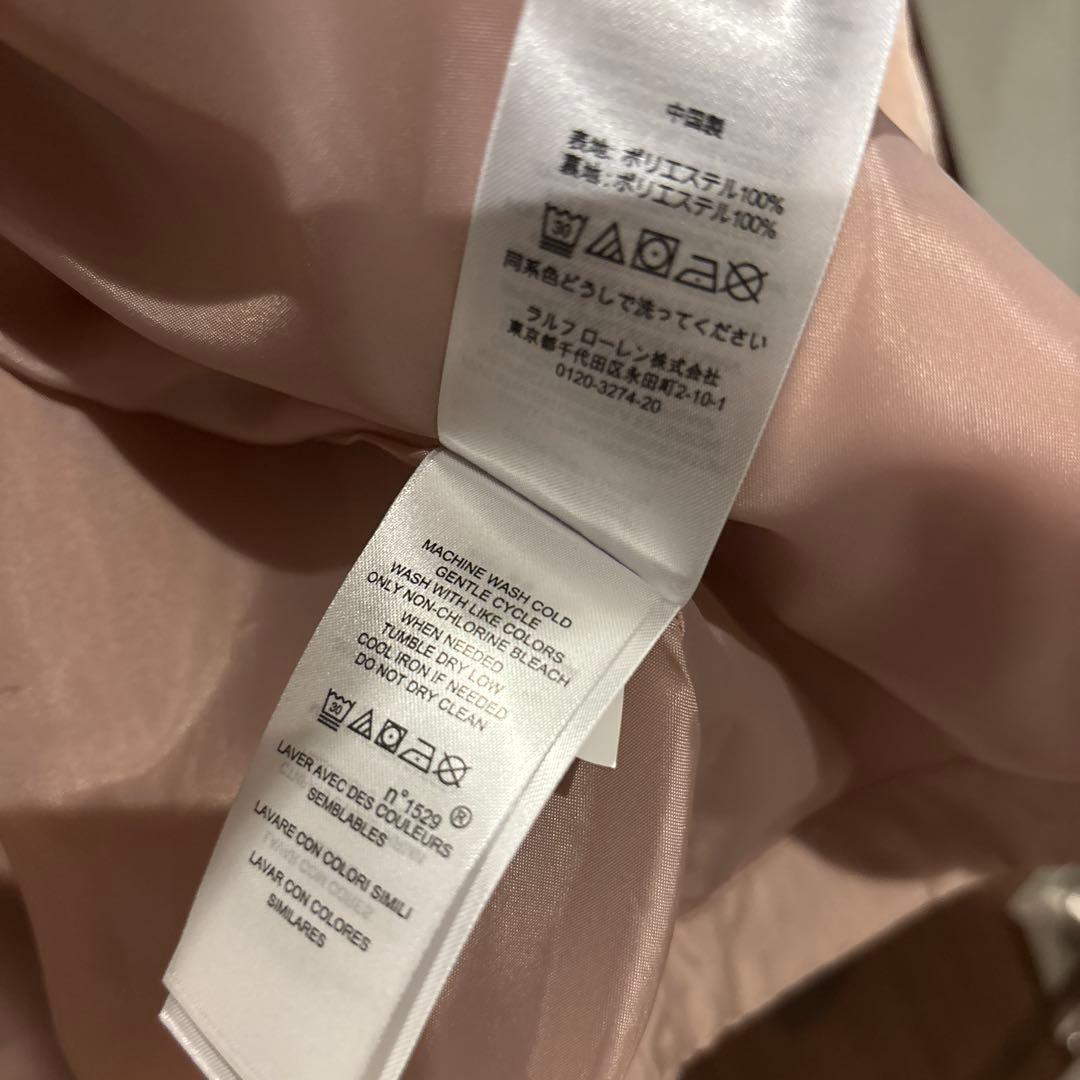 商談済ラルフローレン コート ピンク M Ralph Lauren