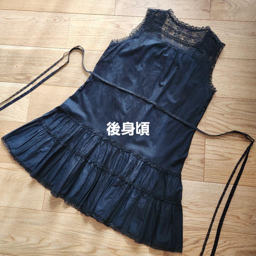 ピンクハウス 肩レースノースリーブチュニックブラウス チュニックワンピース