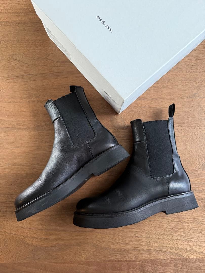 美品パドカレ　Pas de calais サイドゴアブーツ・37 24㎝