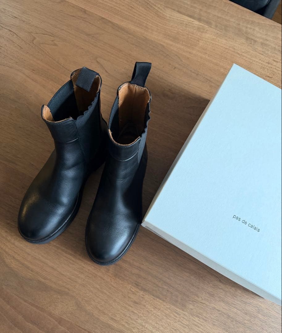 美品パドカレ　Pas de calais サイドゴアブーツ・37 24㎝