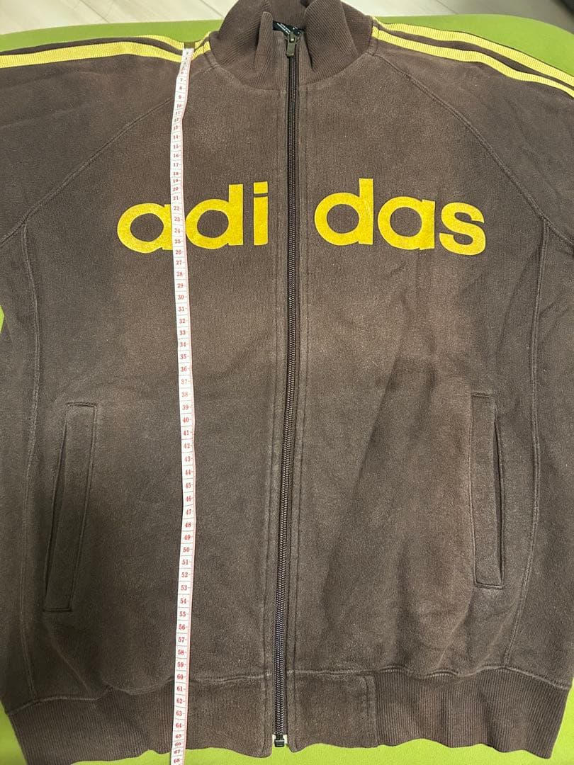 adidas ブラウン トラックジャケット