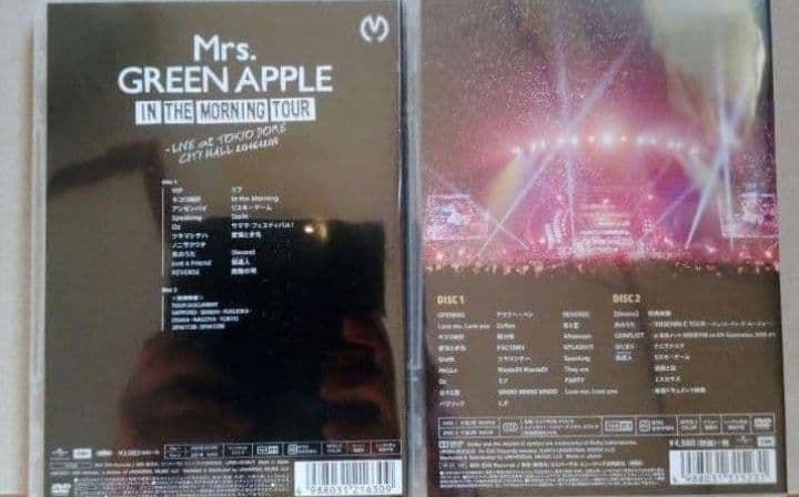 新品未開封 Mrs. GREEN APPLE IN DVD 2作品