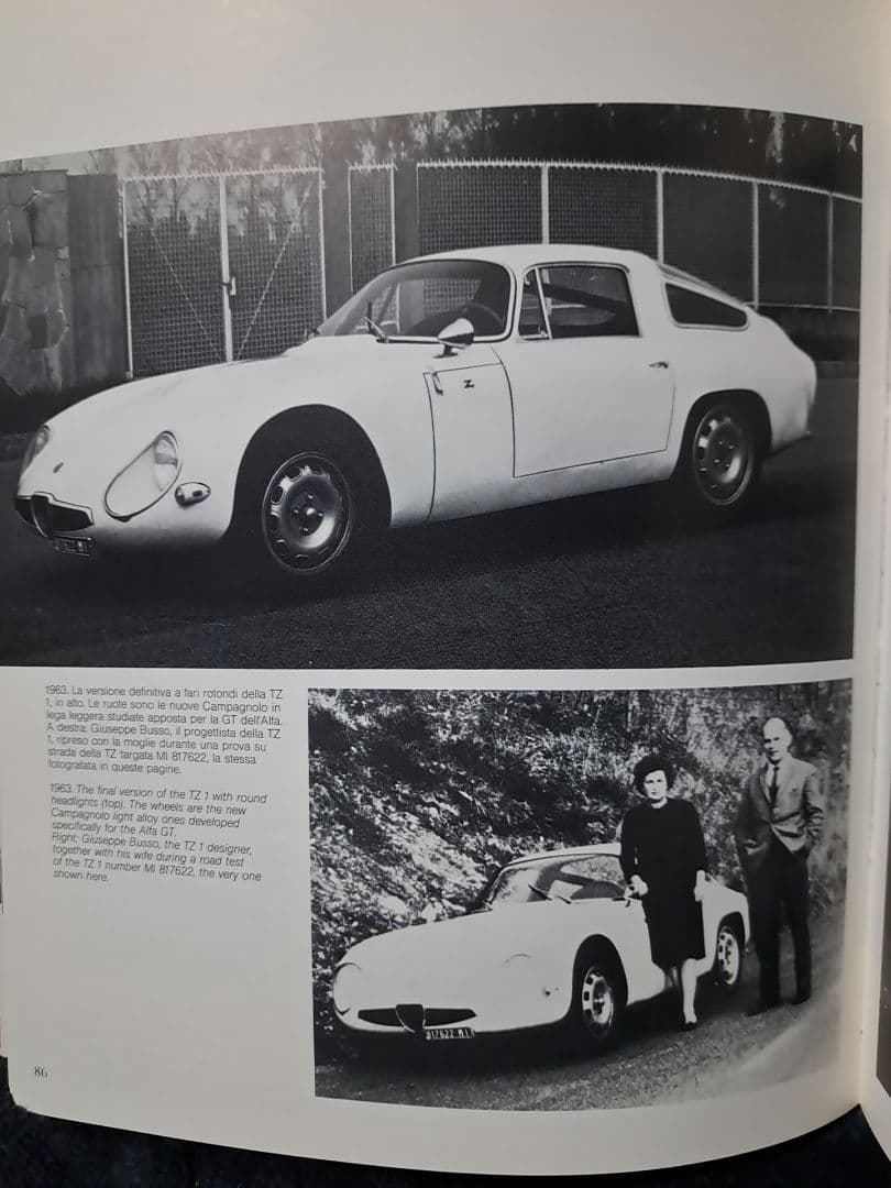 希少 洋書 Alfa Romeo-Zagato SZ TZ 解説 写真集
