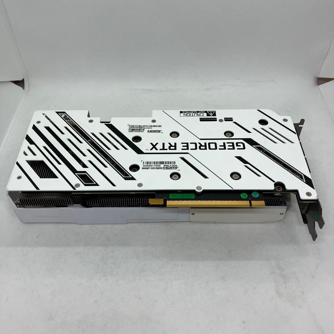 グラフィックボード・グラボ・ビデオカード GALAKURO GK-RTX3060Ti-E8GB/WHITE/LHR 164