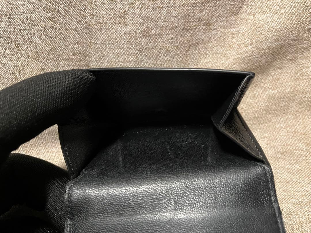ぽ*こ様 バレンシアガ 三つ折り財布 クロコ型押し