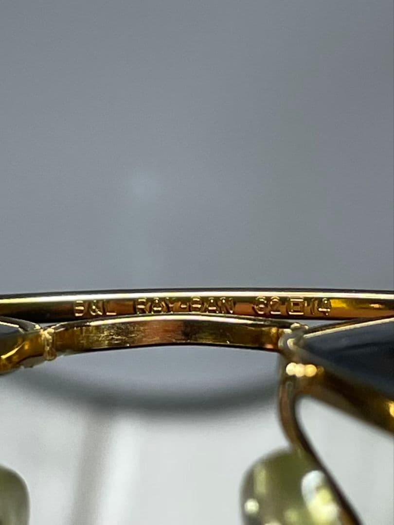 美品USA製B&L　Ray-Banレイバン メタル62mm 　ケース付き