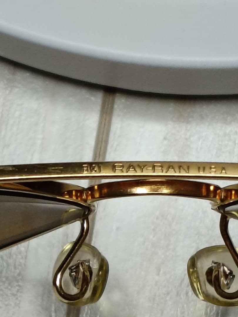美品USA製B&L　Ray-Banレイバン メタル62mm 　ケース付き