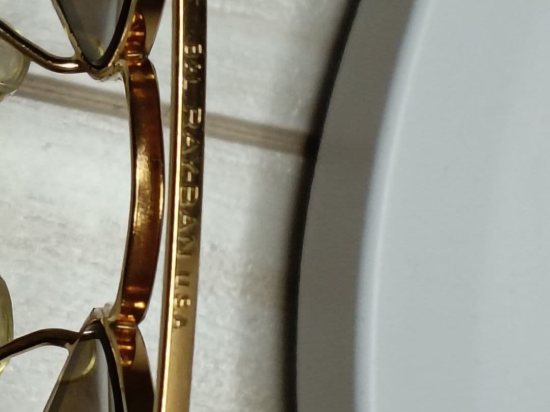 美品USA製B&L　Ray-Banレイバン メタル62mm 　ケース付き