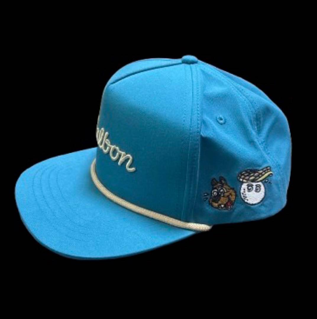 【未使用タグ付き】Malbon Golf ターコイズ アジャスタブルキャップ