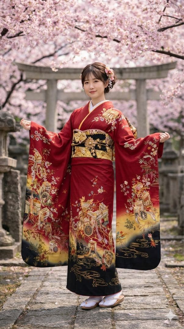 振袖のみ✨　長襦袢、フルセットはオプション✨フルセットに変更可能です✨