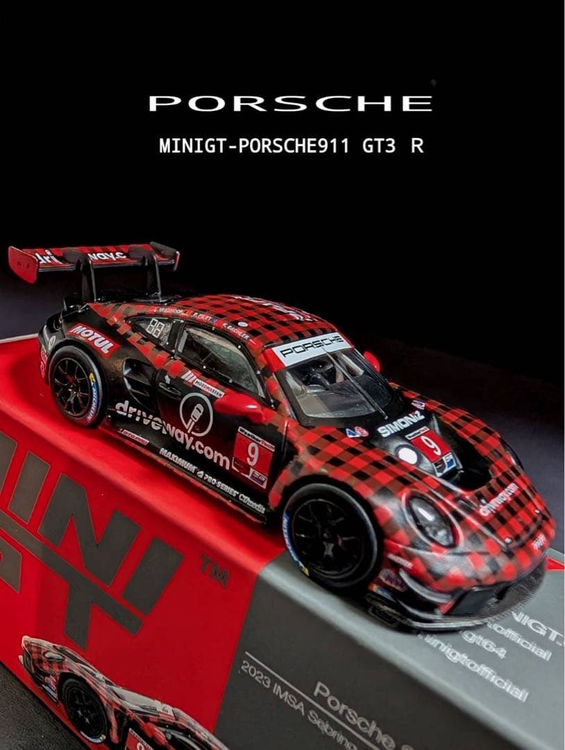 MINIGT 1/64 Porsche 911 GT3 R #9 完売品