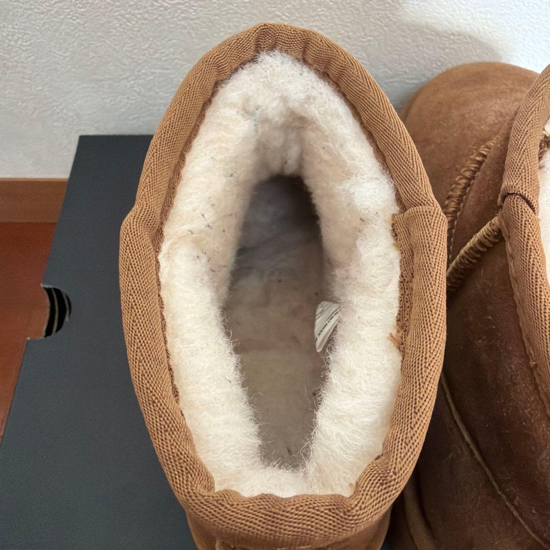 【美品】EMU（エミュ）ムートンブーツ　ショート丈　厚底 22cm
