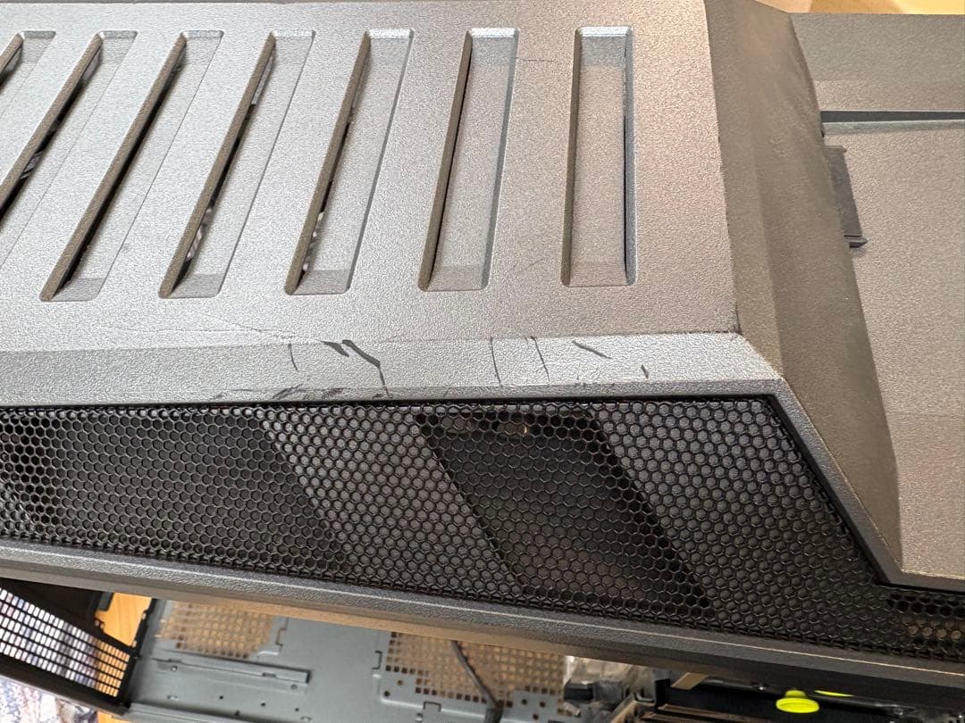 GALLERIAフルタワー　PCケース グレー メッシュフロントパネル
