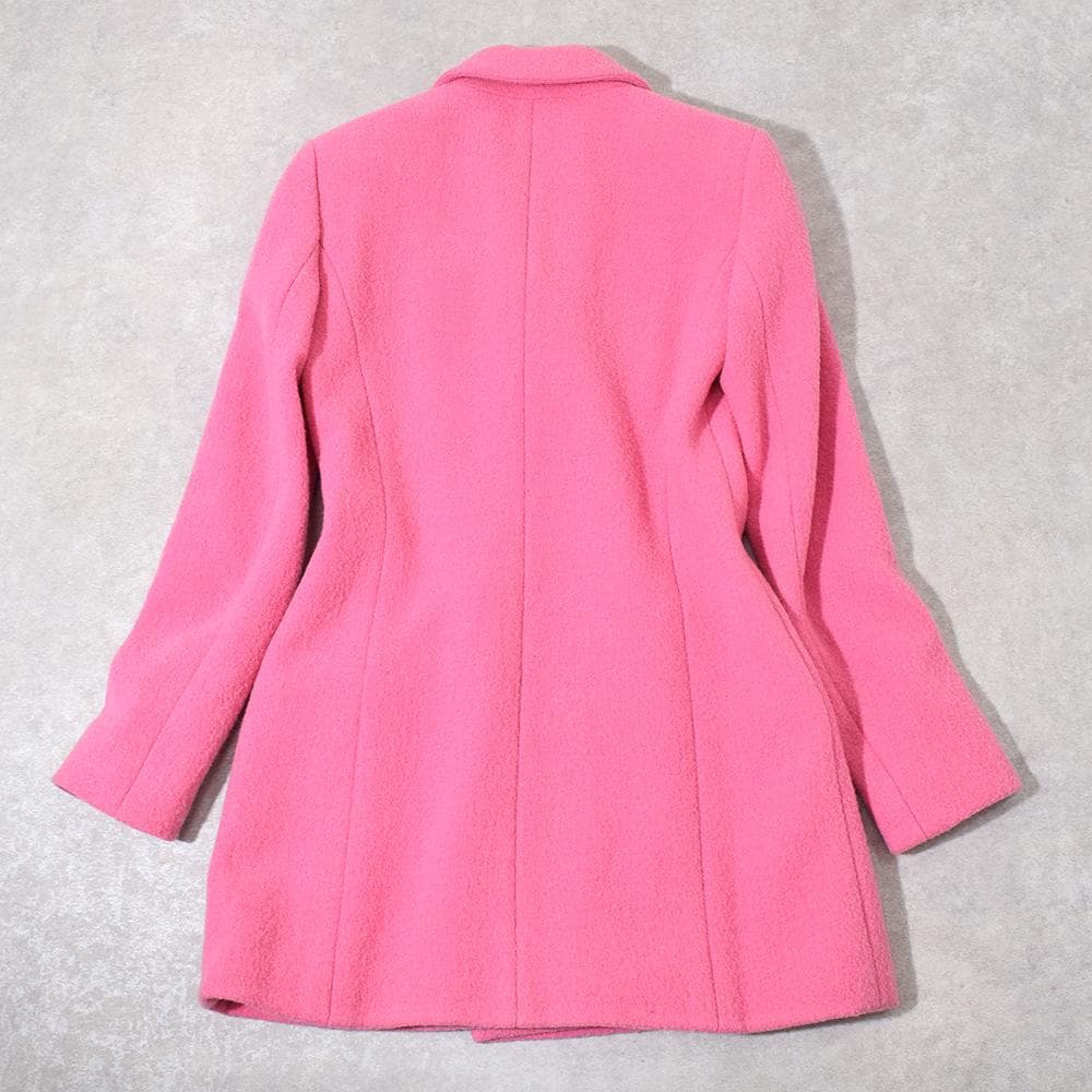 定価28万円 エスカーダ ESCADA 金ボタン ダブルジャケット 32 ピンク