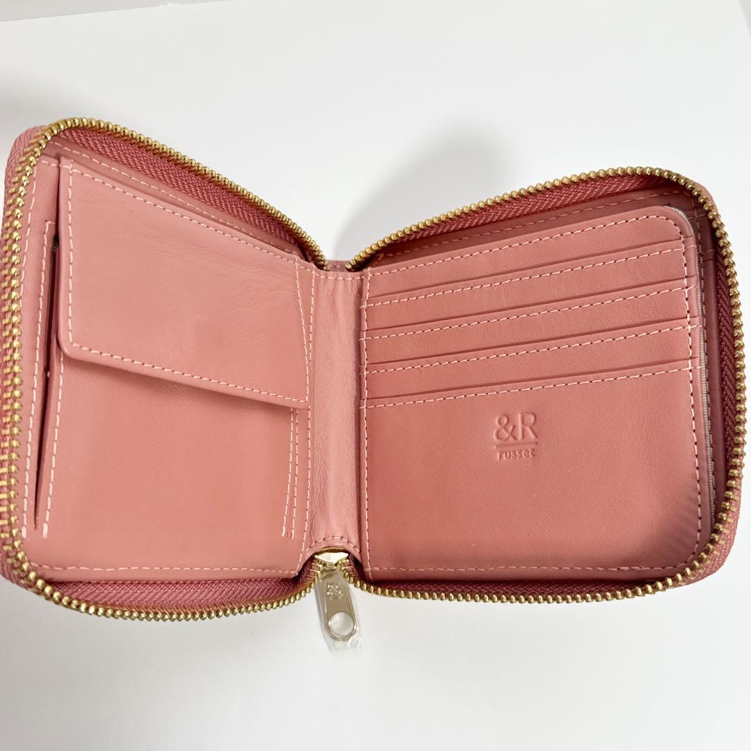 【未使用】russet ラシット　二つ折り財布　ピンク