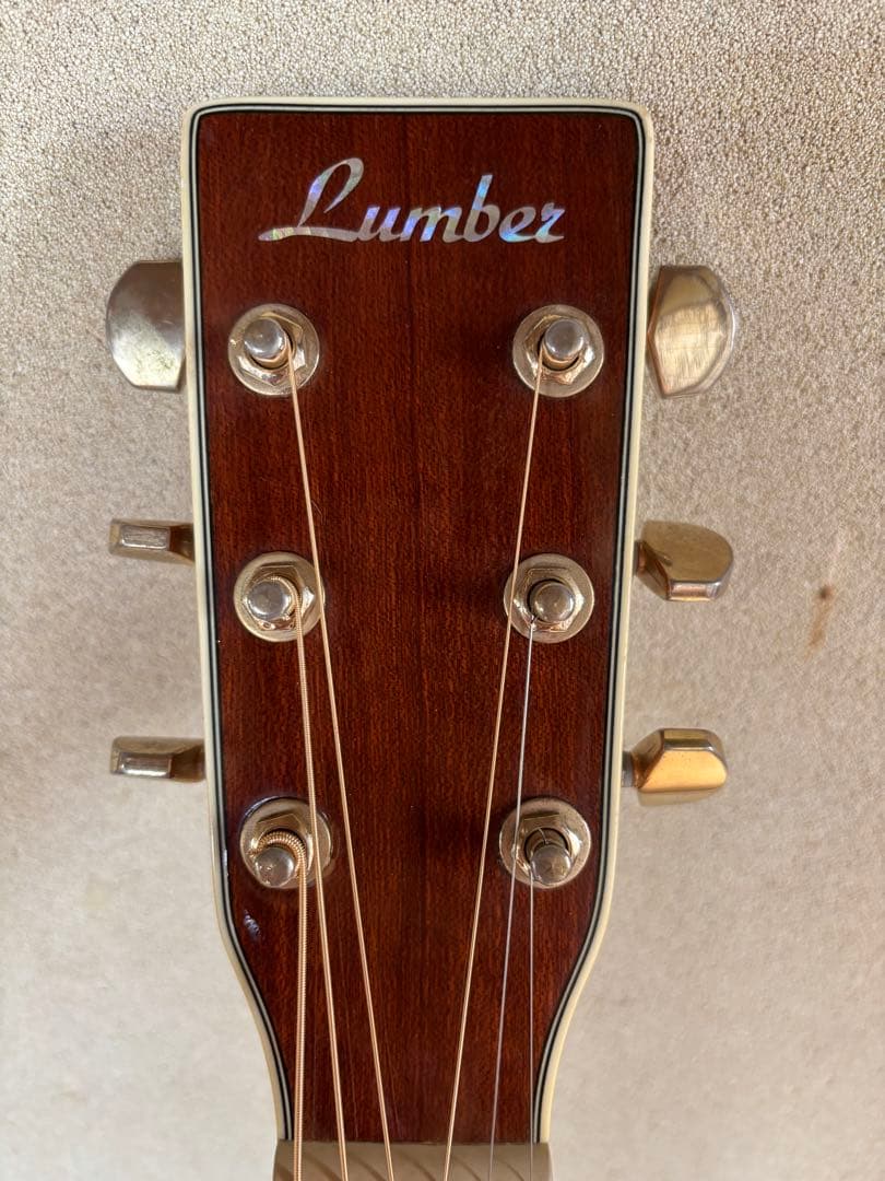 弦、ブリッジピン新品！ランバー アコースティックギター 【中古品】
