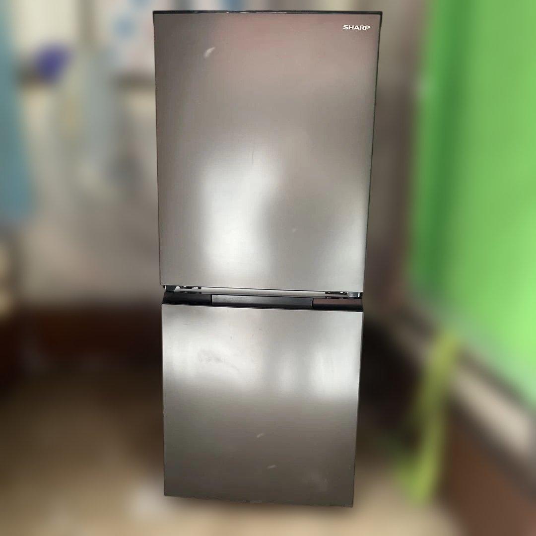 【極美品】2024年製 SHARP 冷蔵庫 SJ-D15K-H 152L