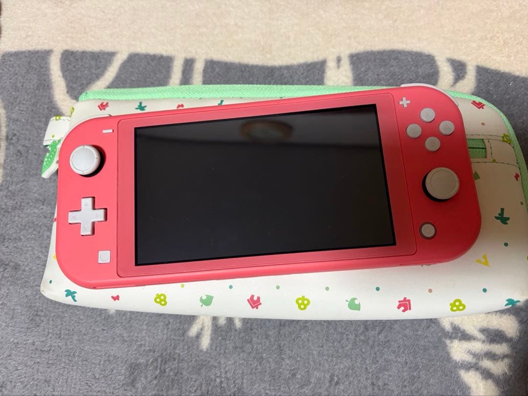 Nintendo Switch Lite ライト コーラル 本体あつ森ケース付き