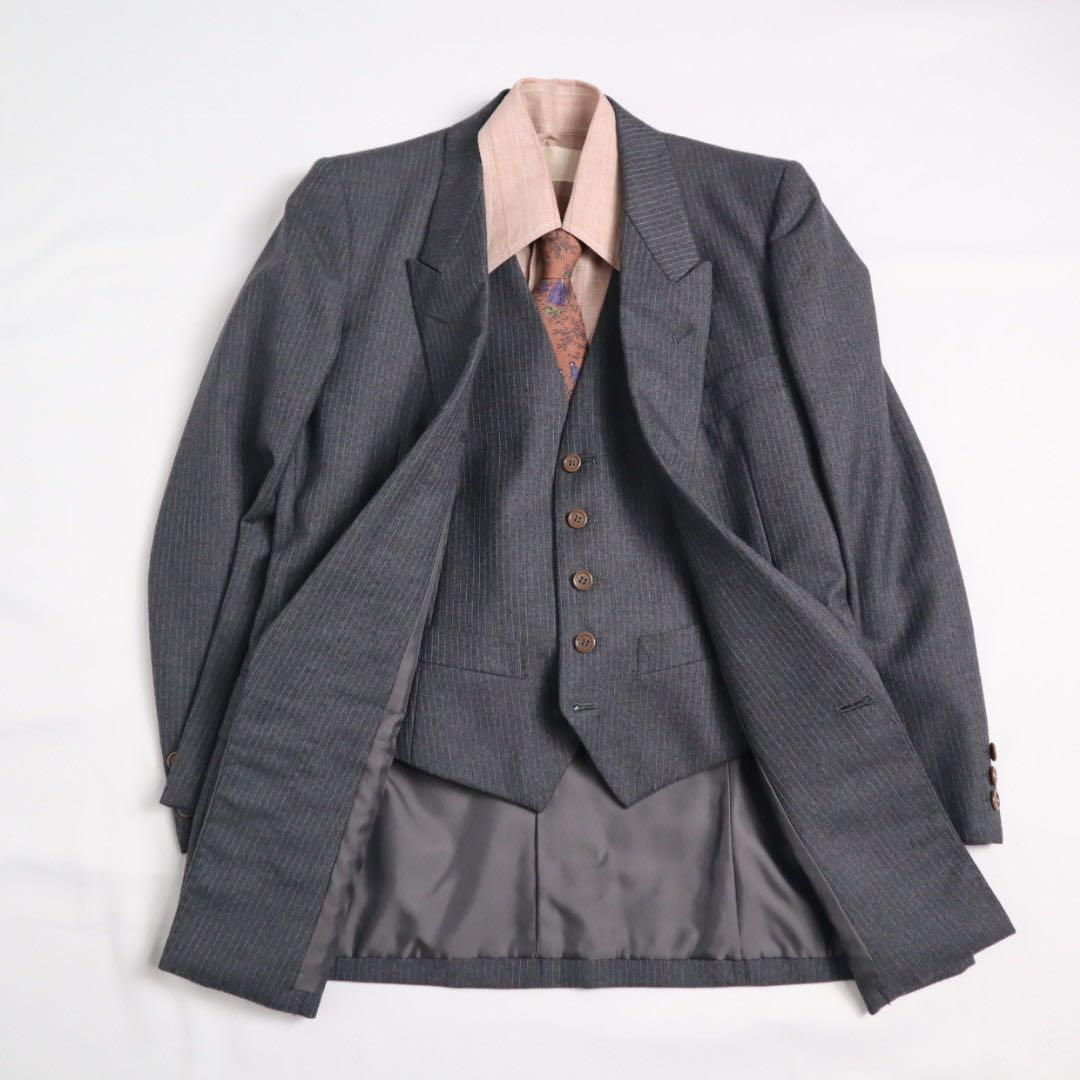 5点セット Vintage ダブル 3ピース スーツ セットアップ DURBAN