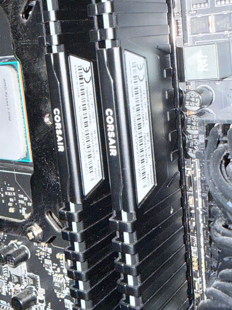 く*る様 CPU Ryzen 7 1700 CPUクーラー マザボX370 メモ