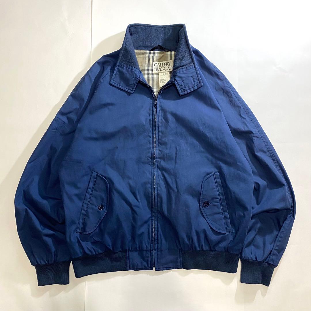 00s Hagger ハリントン スウィングトップ ジャケット ネイビー 短丈