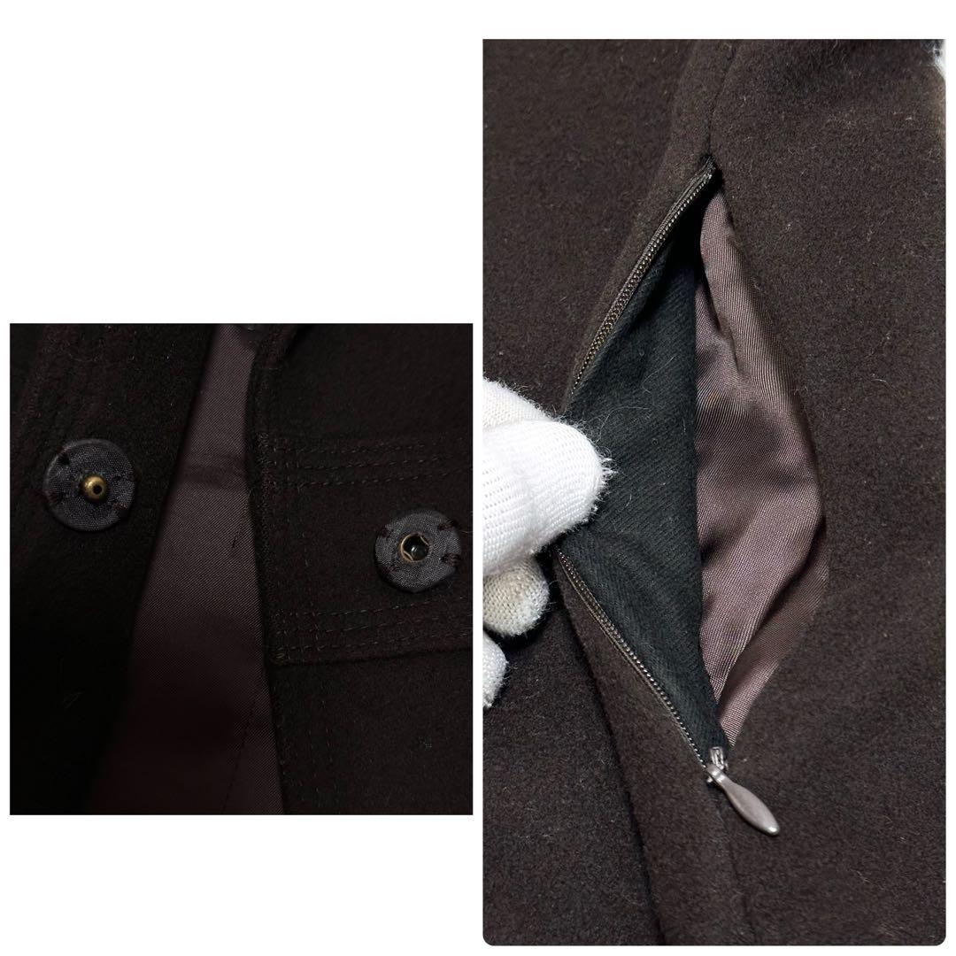 【着丈115×イタリア製×美品】Max Mara ウールロングコート マキシ丈