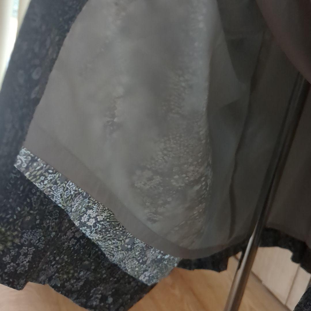 m*i様 値下げ。リバティ刺繍入り大人ワンピース