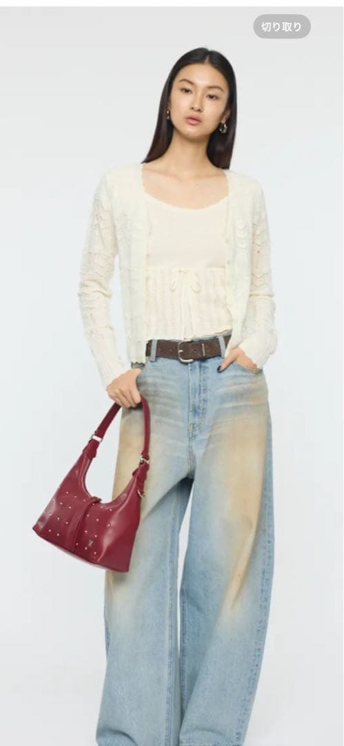 ★新品　MOSSY 大人気の白完売品　ニット　アンサンブル