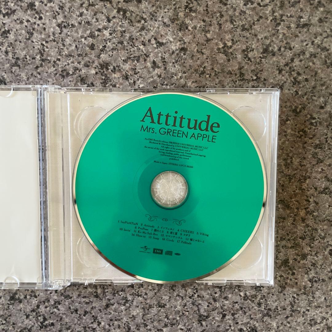 Mrs. GREEN APPLE Attitude 初回限定盤 CD DVD