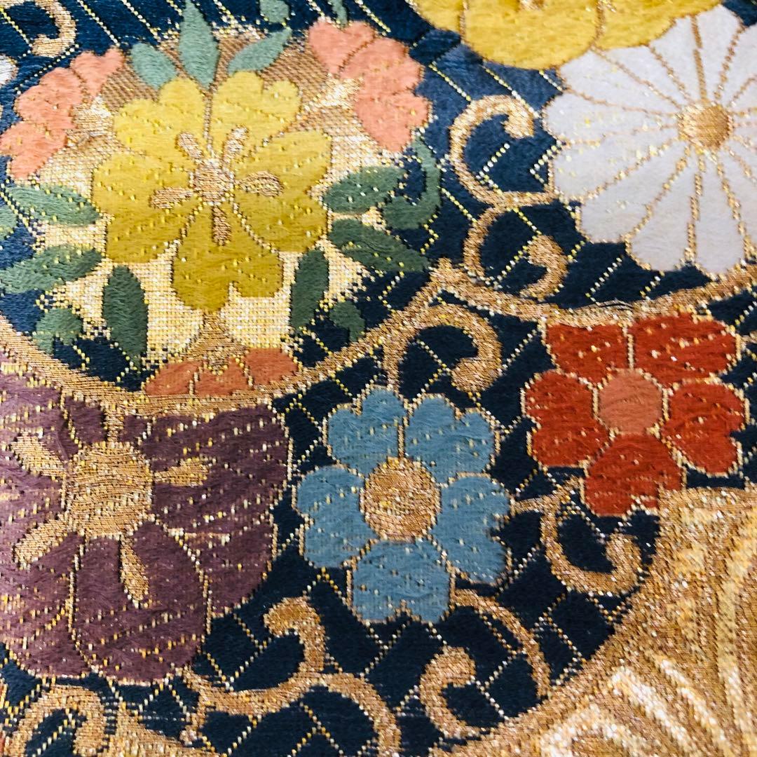 正絹 振袖フルセット‼️豪華振袖絞り⭐︎駒金糸刺繍煌びやか⭐︎花太鼓金彩 青系 逸品