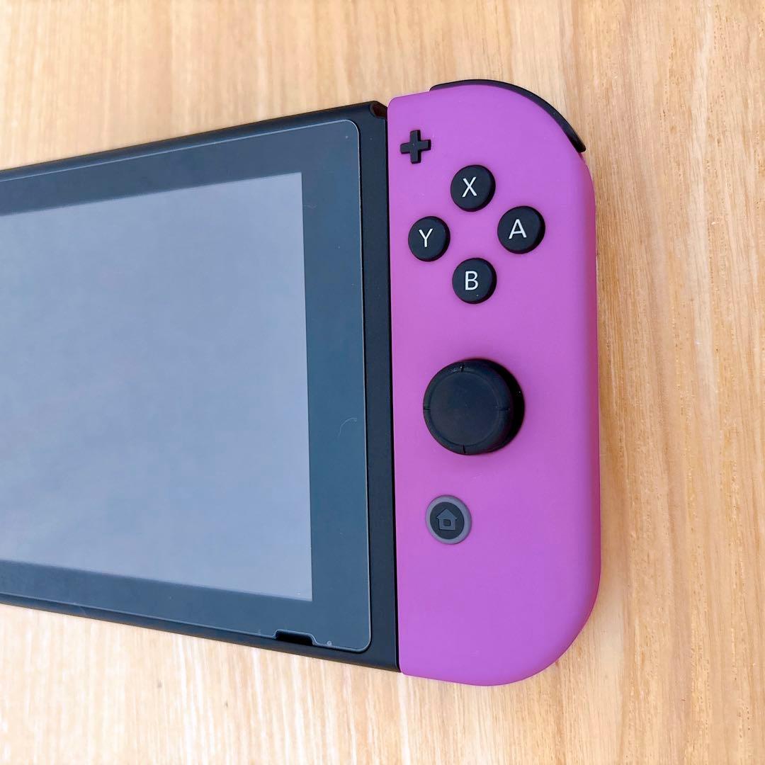 【未使用に近い】バッテリー強化版 Switch ネオングリーン ネオンパープル
