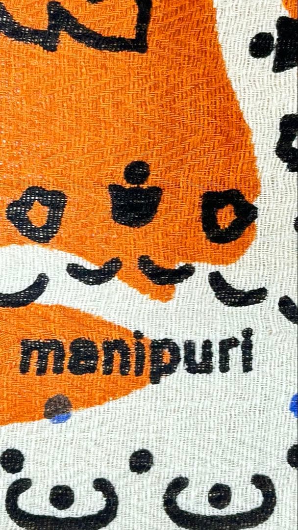 新品未使用manipuri ランダムペイズリーバンダナリネンコットン