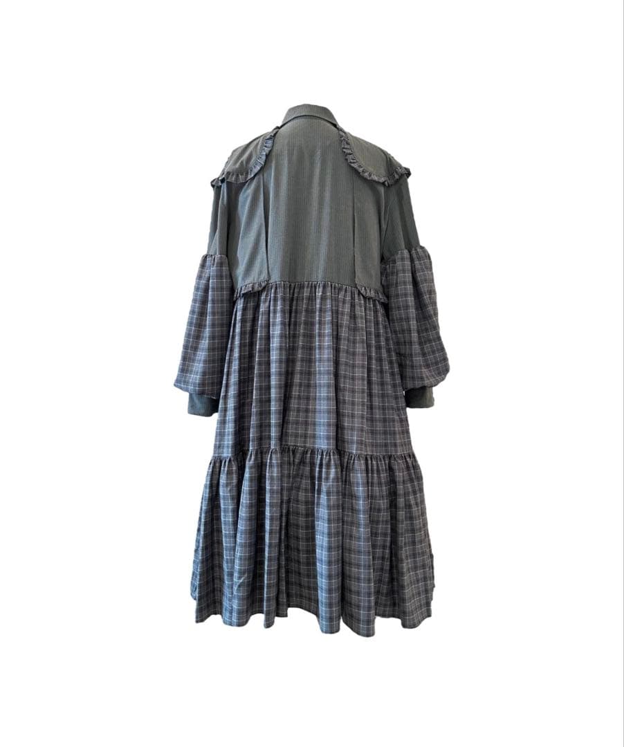 HEIHEI ヨークドッキングスーツワンピース　GRAY